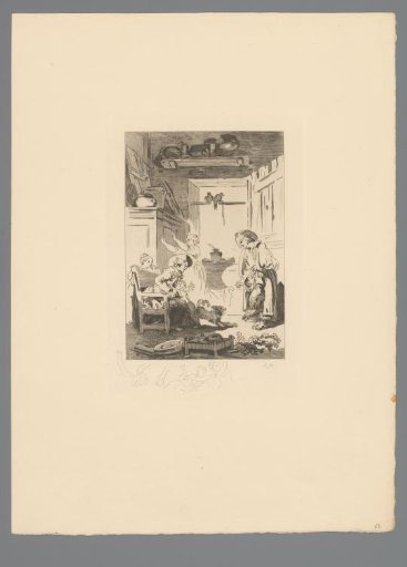 Reproduction of a Print after a Drawing of a Man Showing His Animal Feet
