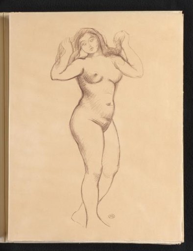 Cover for the extra suite of 35 lithographs for 'Dialogues des Courtisanes' by Lucianus