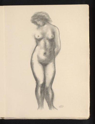 Standing nude woman