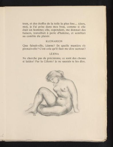 Seated nude woman on the ground