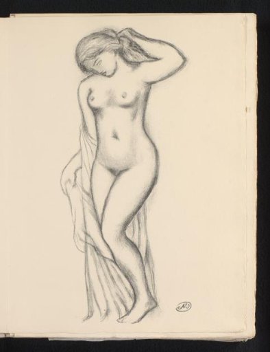 Standing nude woman