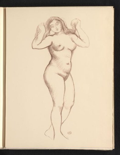 Standing nude woman