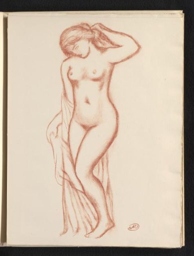 Standing nude woman