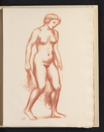 Standing nude woman