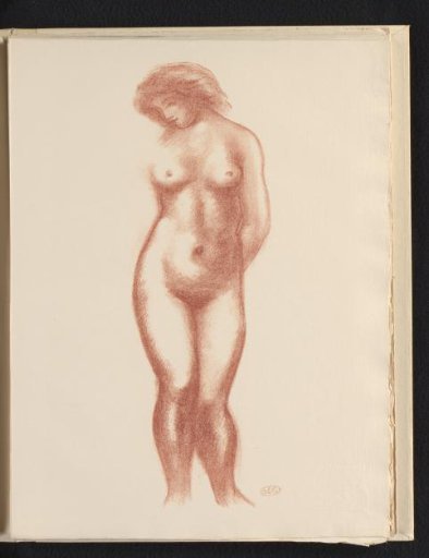 Standing nude woman