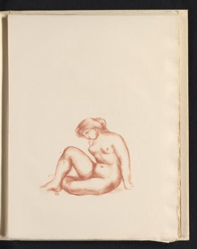 Seated nude woman on the ground