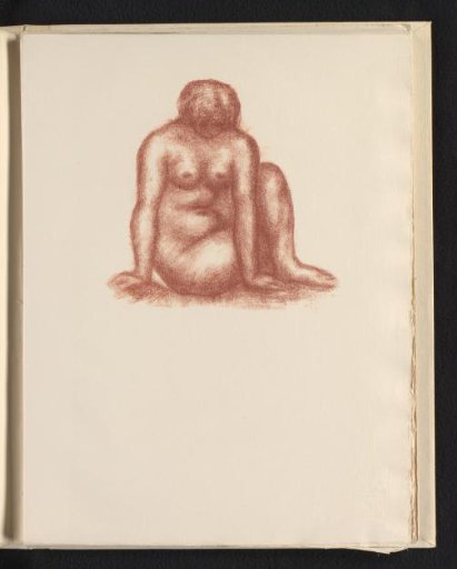 Seated nude woman on the ground