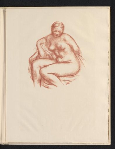 Seated nude woman