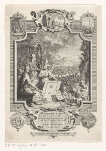 Cartouche with an allegory of the history of Israel