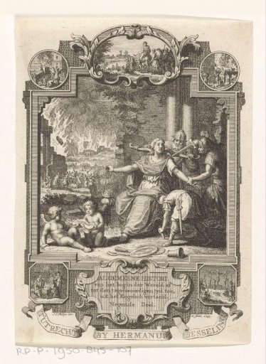 Cartouche with an allegory on Jewish history