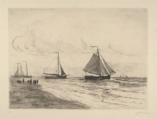 Departure of Bomb Ketches from the Beach at Katwijk