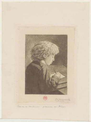 Boy Writing
