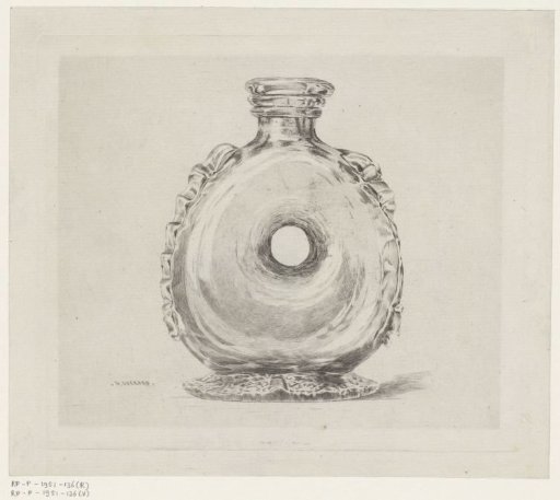 Glass vase, possibly Venetian