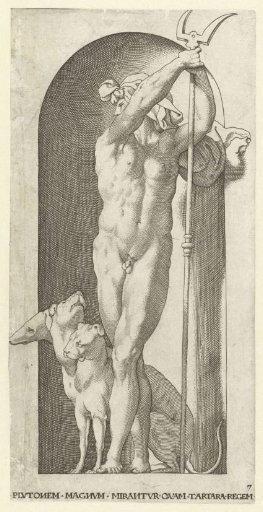 Pluto with Bident and Cerberus