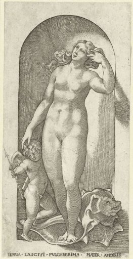 Venus and Amor with a Shell