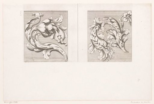 Acanthus motifs in knob form