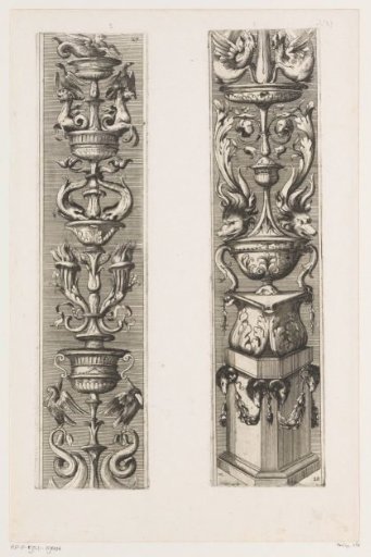Two candelabra