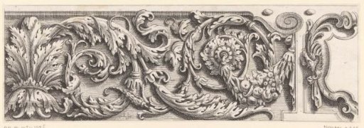 Scrolls with acanthus leaves