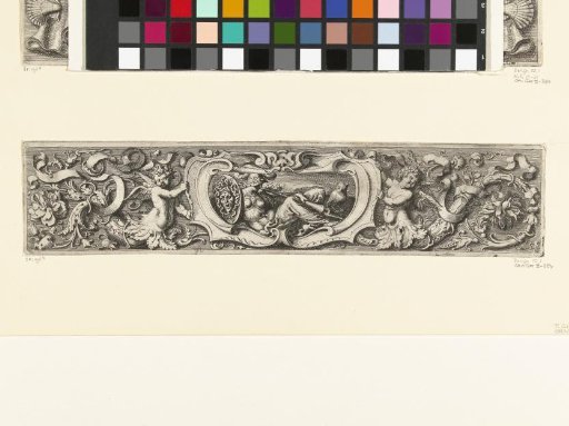 Frieze with Minerva in a cartouche