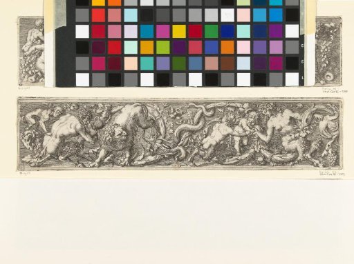 Frieze with a snake in the center