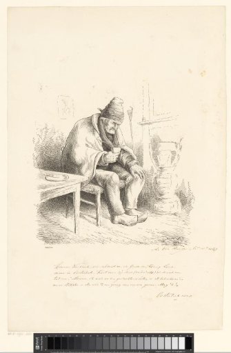 Old man on a chair