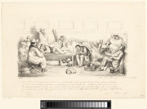 Company in the cabin of a ship