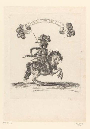 Commander on horseback in fancy costume, labeled as 'India'