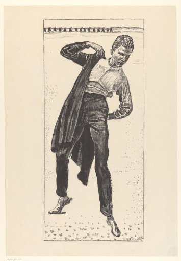 Boy Putting on His Jacket