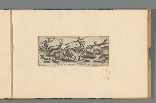 Hunters hunting a deer