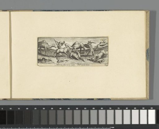 Landscape with hunters and dromedaries