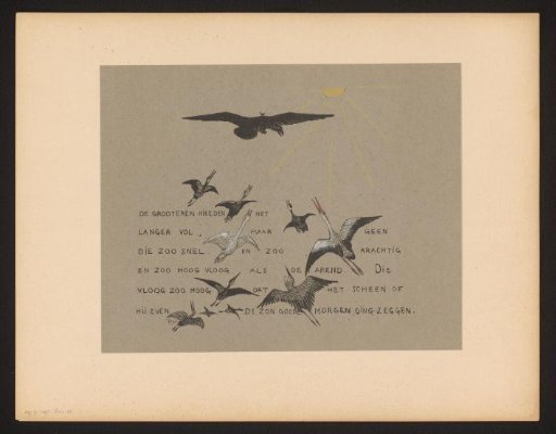 Birds flying towards the sun