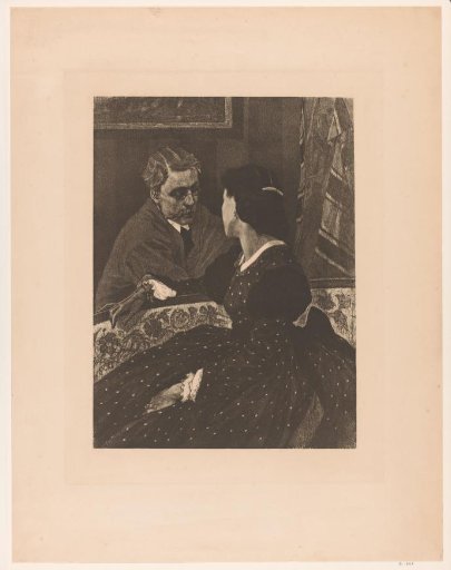 Man and woman in an interior
