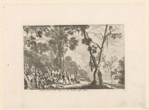 Hunters in a Forest near Vienna