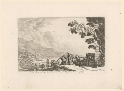 View of the Coast near Naples and the Vesuvius