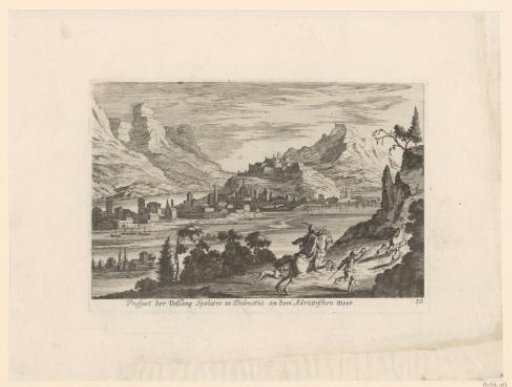 View of the coast at Split and a deer hunt