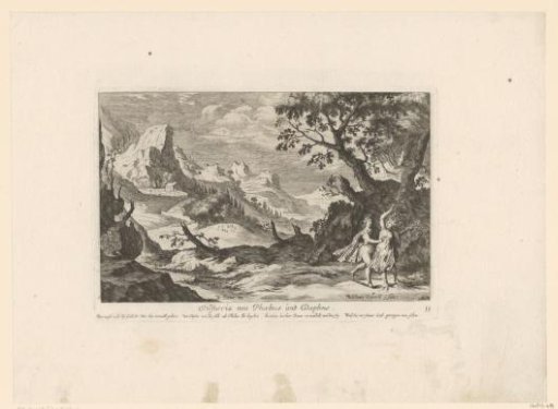 Rocky landscape with Daphne and Peneus