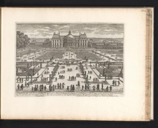 View of the Palace of Vaux-le-Vicomte and the Gardens
