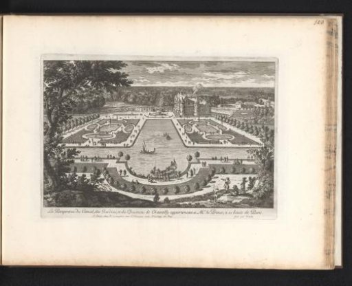 View of the Palace of Chantilly with Gardens