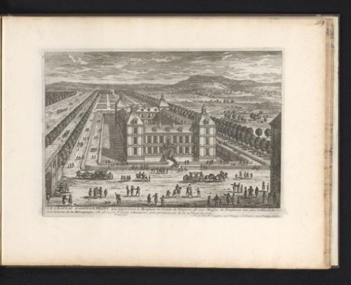 View of the castle of Ancy-le-Franc