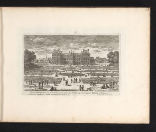 View of the Palais du Luxembourg from the garden