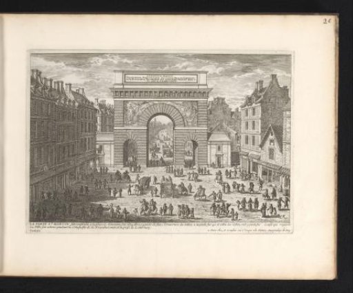 View of the Porte Saint-Martin