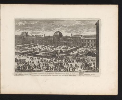 View of the façade of the Tuileries