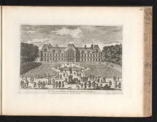 View of the Château of Meudon from the garden