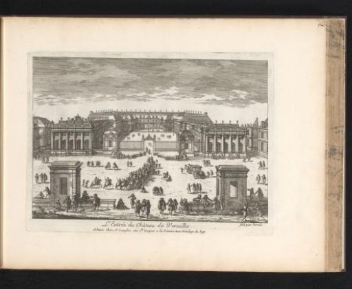 View of the entrance to Versailles