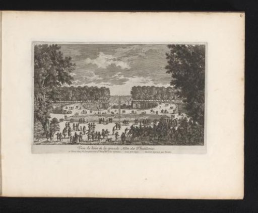 View of the main avenue at the Tuileries