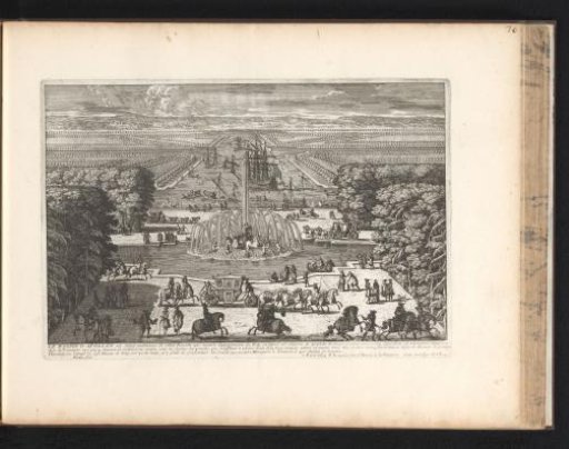 View of the fountain of Apollo
