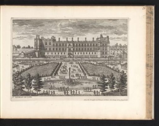 View of the Château de Saint-Germain-en-Laye from the garden