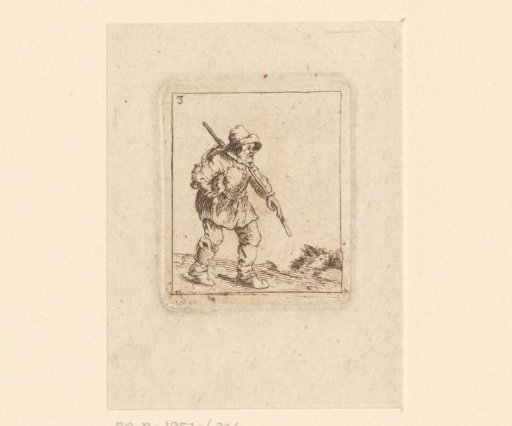 Man with a knapsack