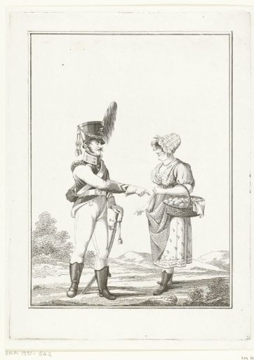 Soldier with a cake seller