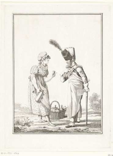 Sapper with a sweet seller